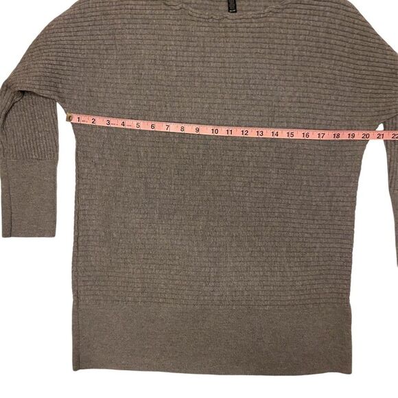 Eileen Fisher Merino Wool Tunic Sweater, Size XS, Gray,‎ Long Sleeve Lightweight - Picture 6 of 8